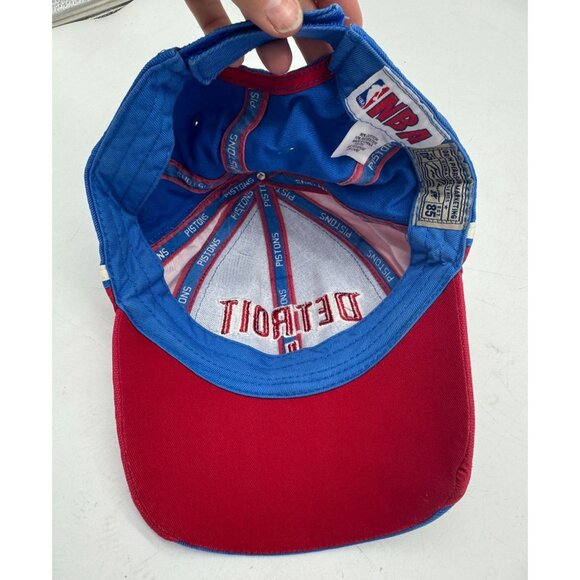 NBA Detroit Pistons Youth Strapback Hat Drew Sportswear Blue Red Classic - Picture 7 of 7